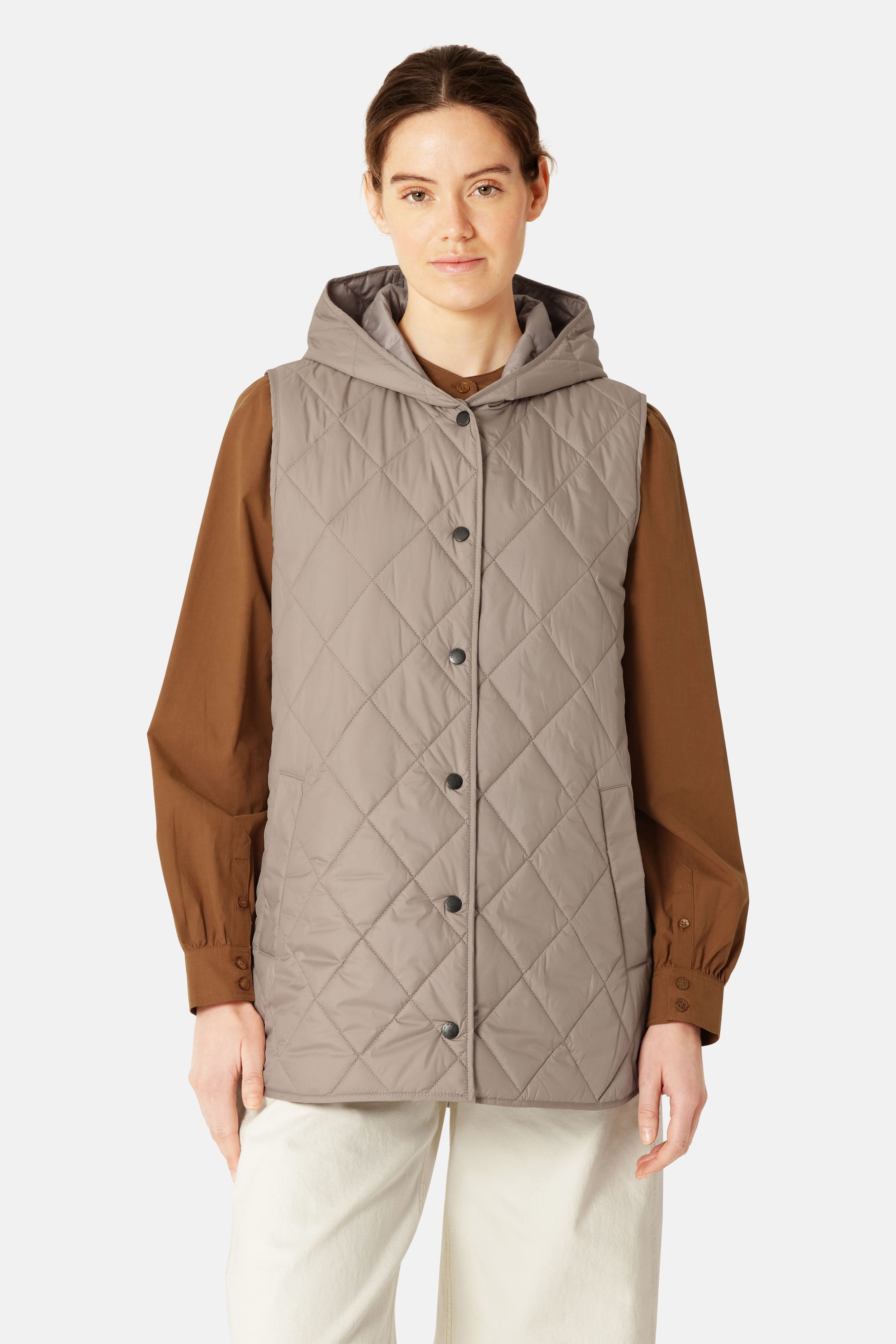 Gilet long matelassé