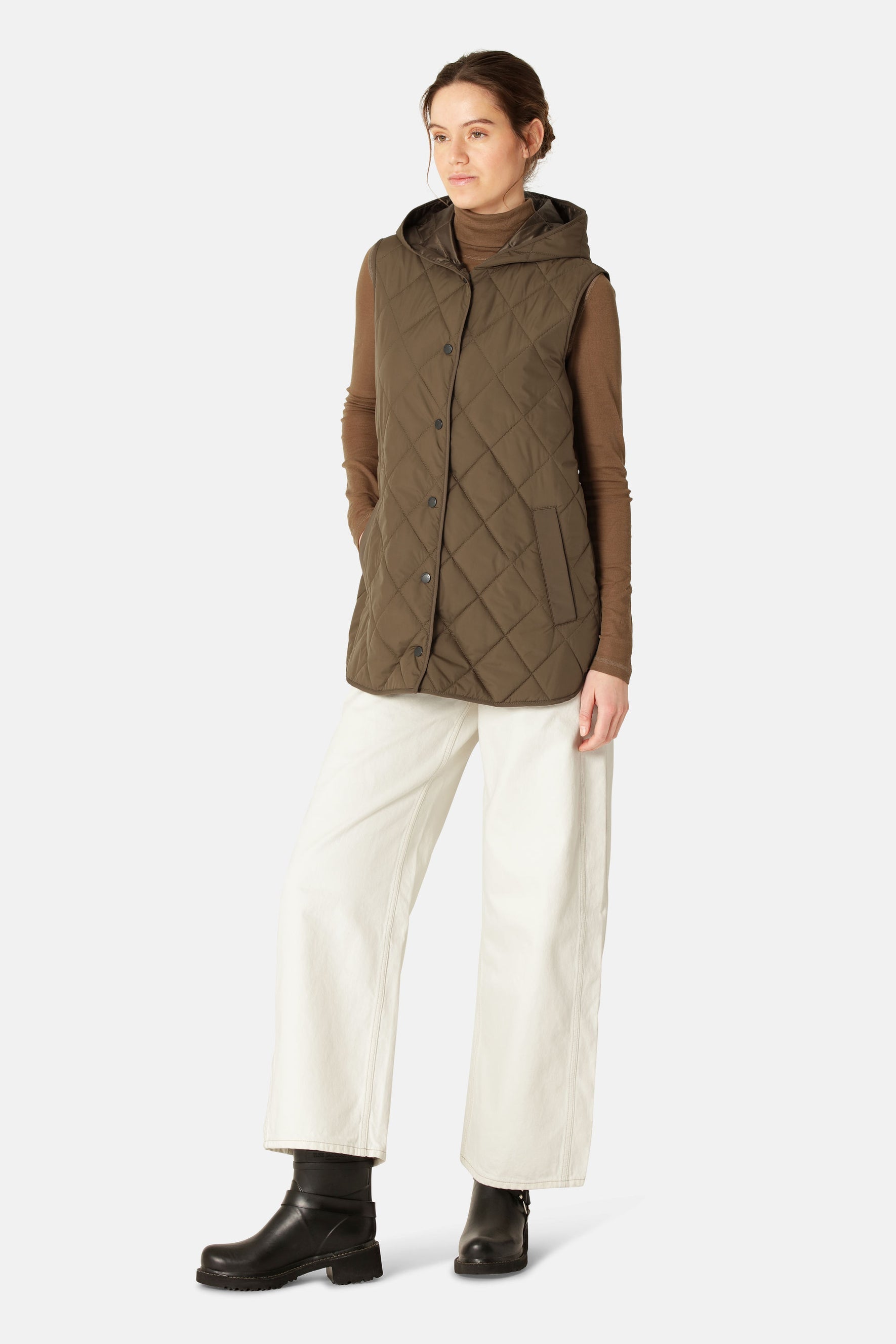 Gilet long matelassé