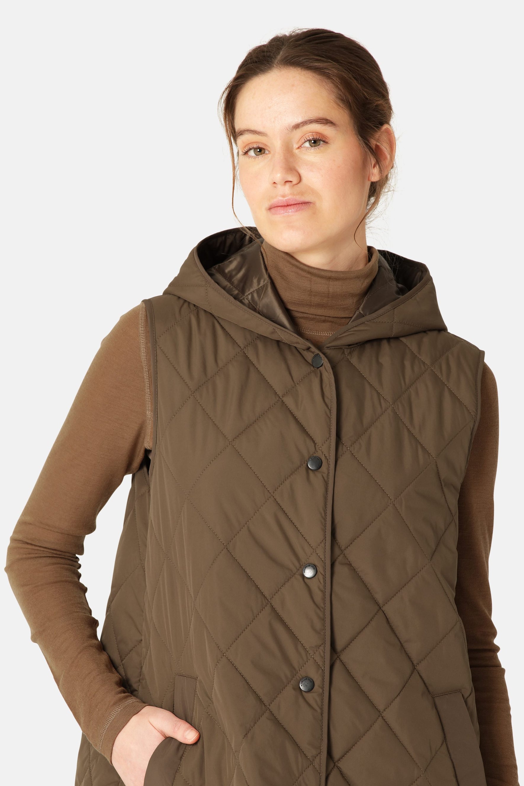 Gilet long matelassé