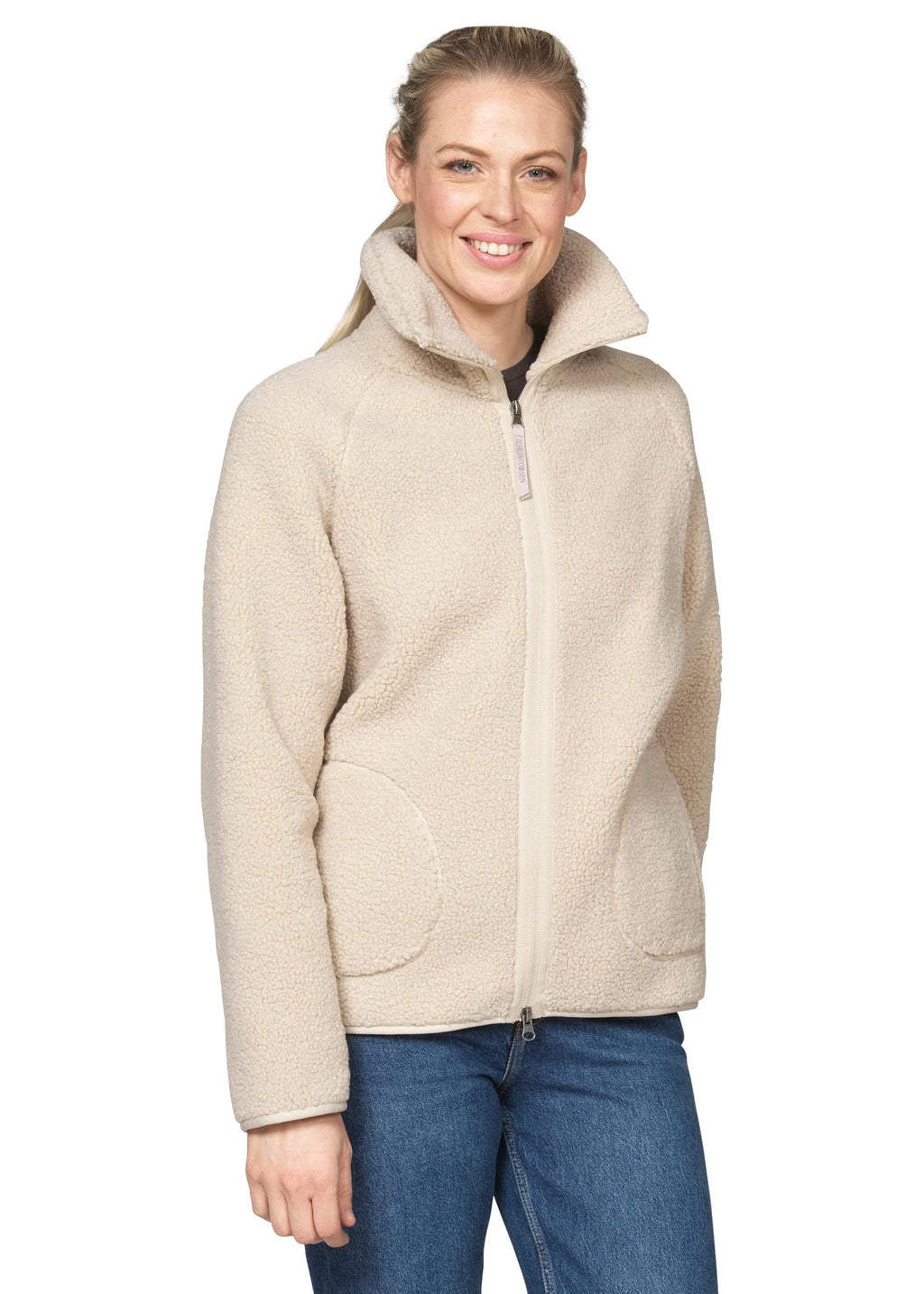 Short Pile Jacket avec Zipper