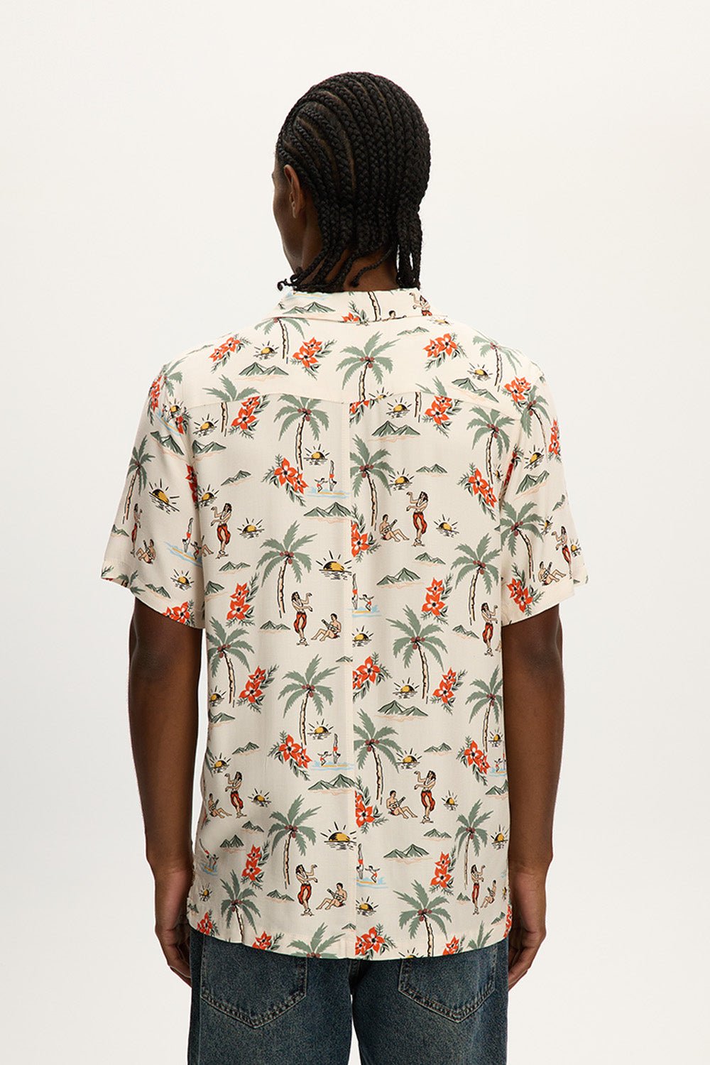 Chemise de plage carrée