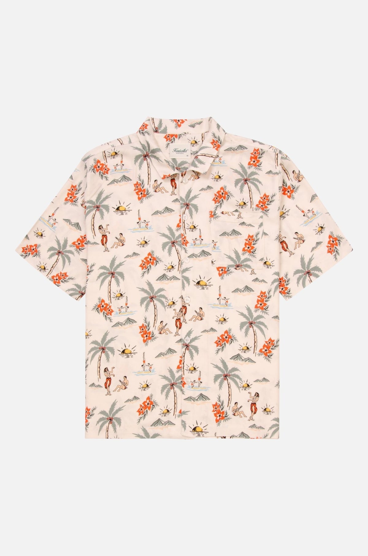 Chemise de plage carrée