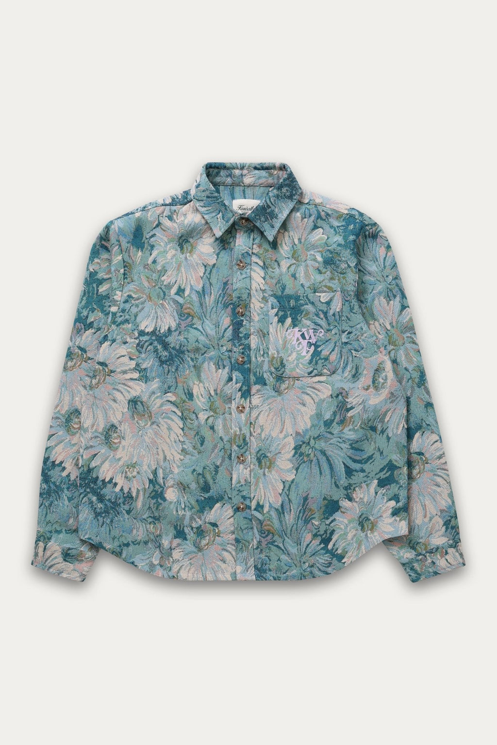 Chemise à motif floral aquarelle