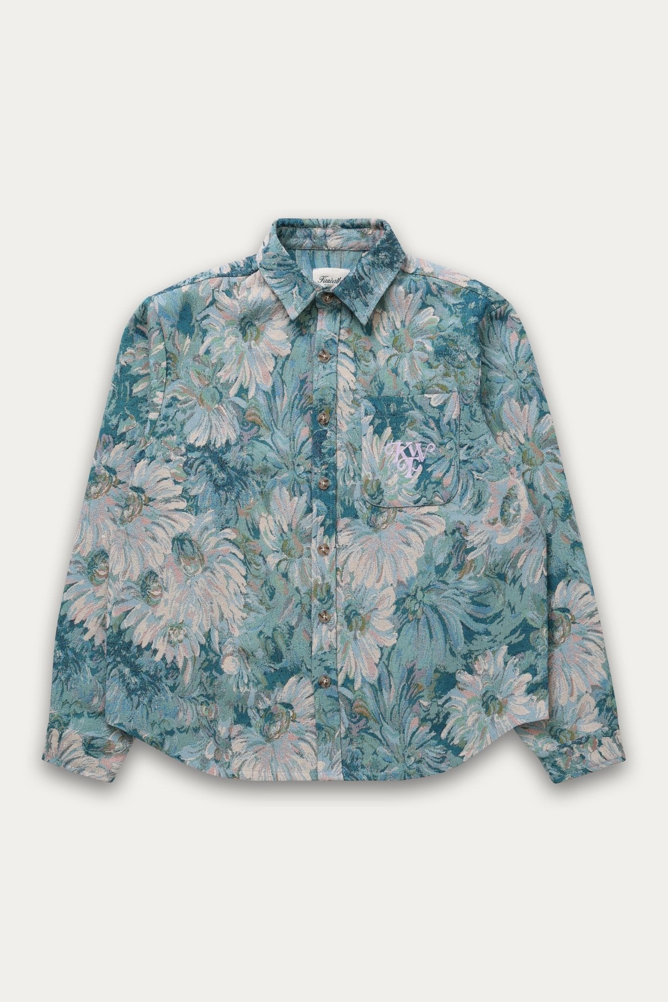 Chemise à motif floral aquarelle