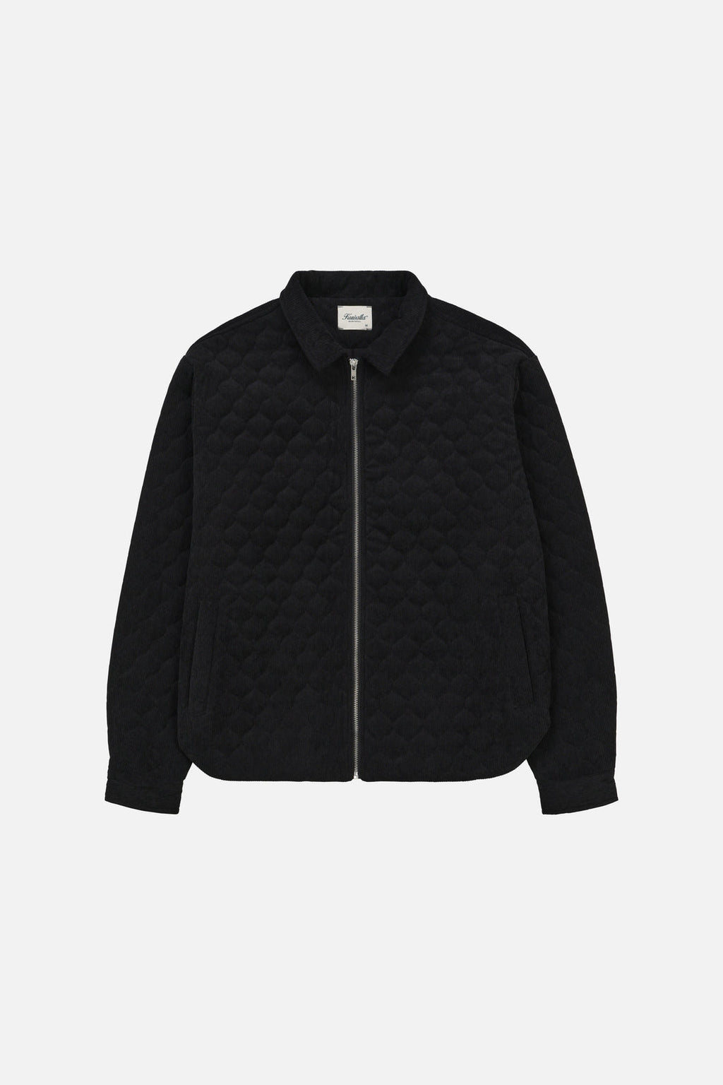 VESTE EN VELOURS CÔTELÉ MATELASSÉE