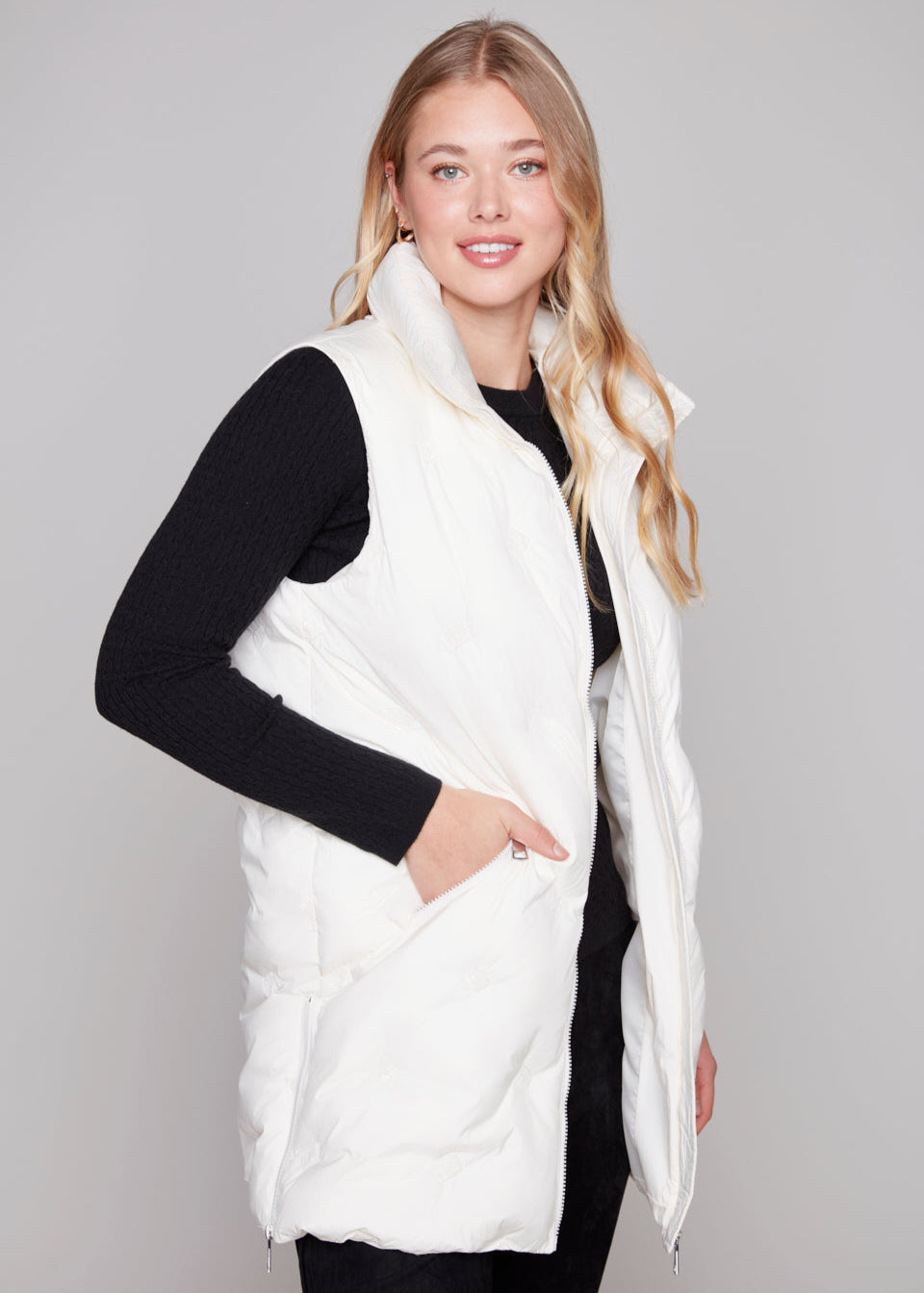 Gilet matelassé long