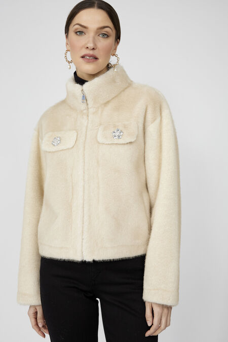 Veste en fausse fourrure