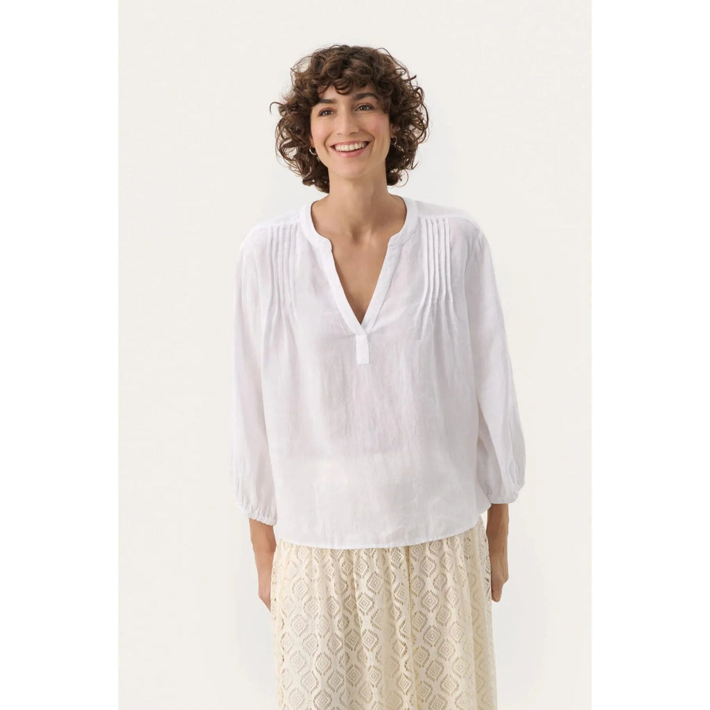 Blouse en lin Nyara pour femmes
