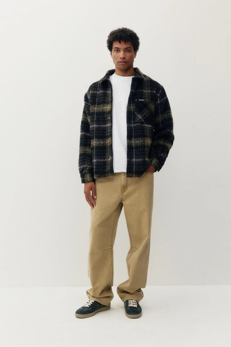 Pile Plaid Overshirt