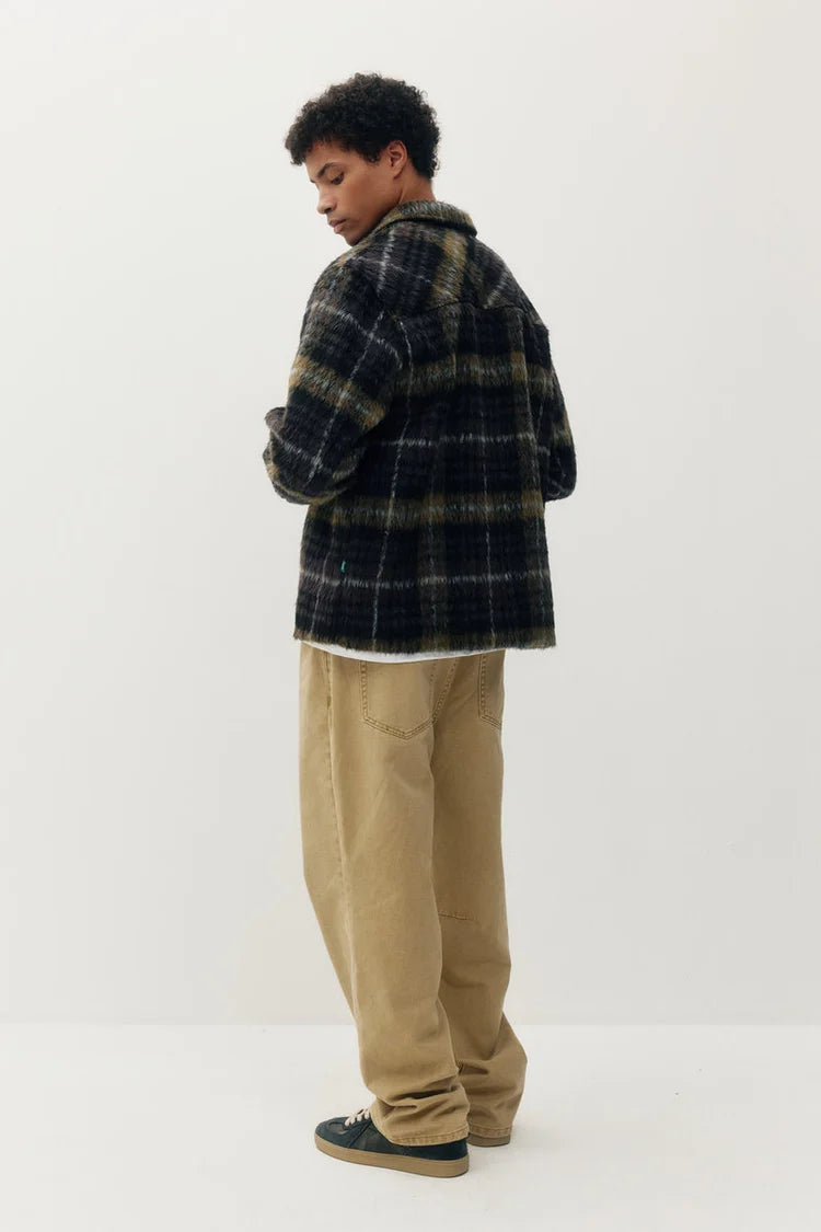 Pile Plaid Overshirt