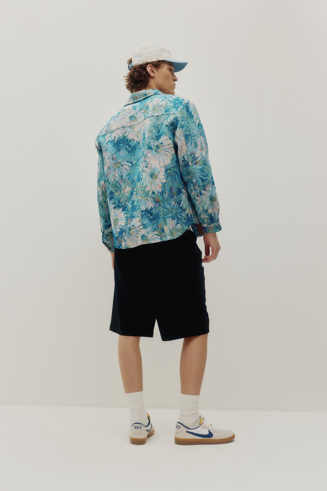 Chemise à motif floral aquarelle