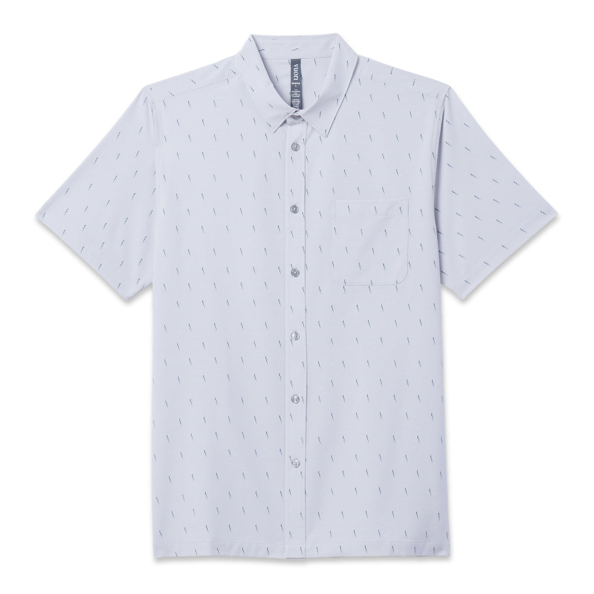 Chemise à manches courtes et boutons sur le col