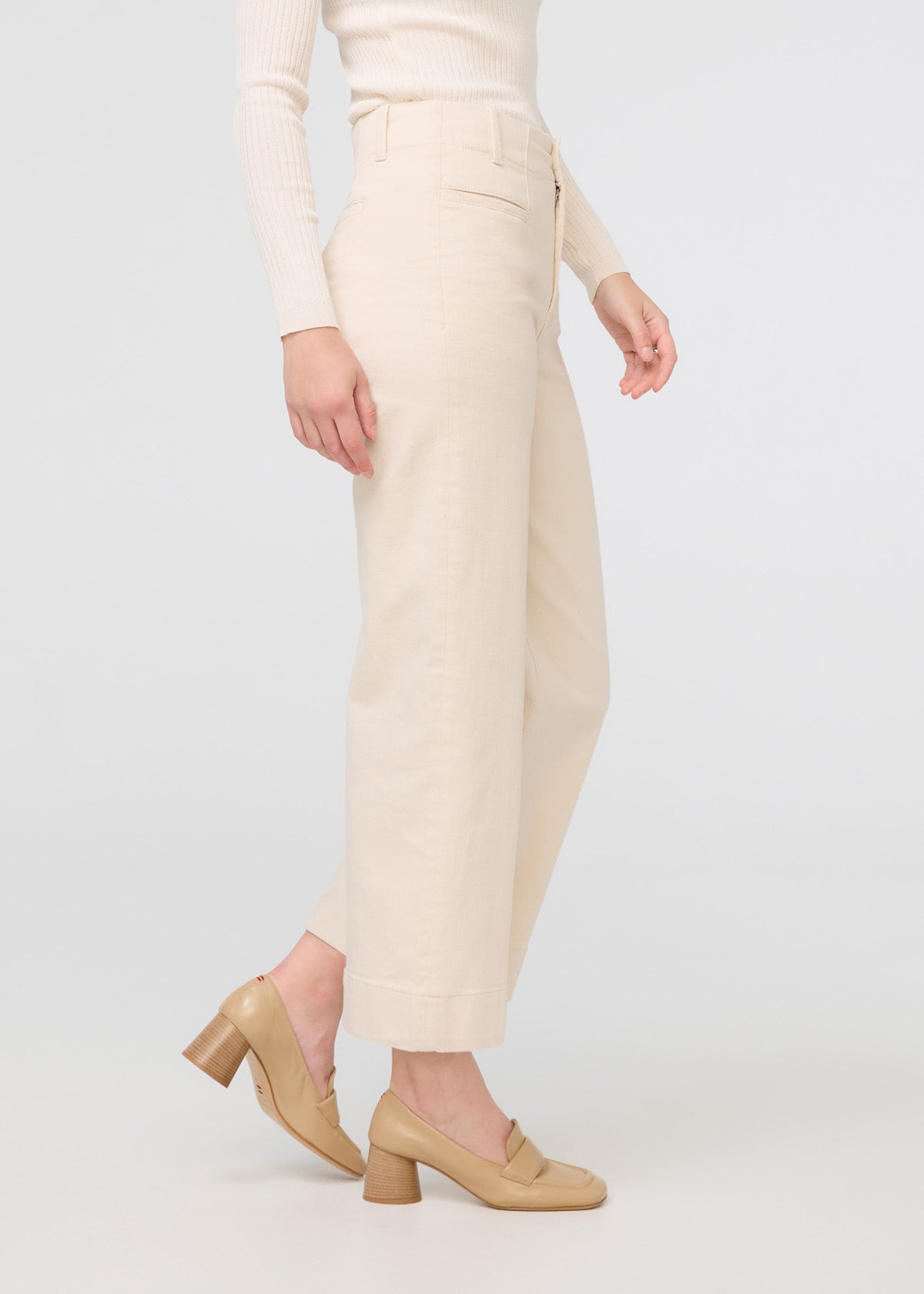 Pantalon taille haute LuxTwill