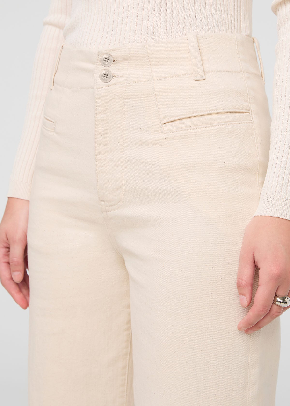 Pantalon taille haute LuxTwill