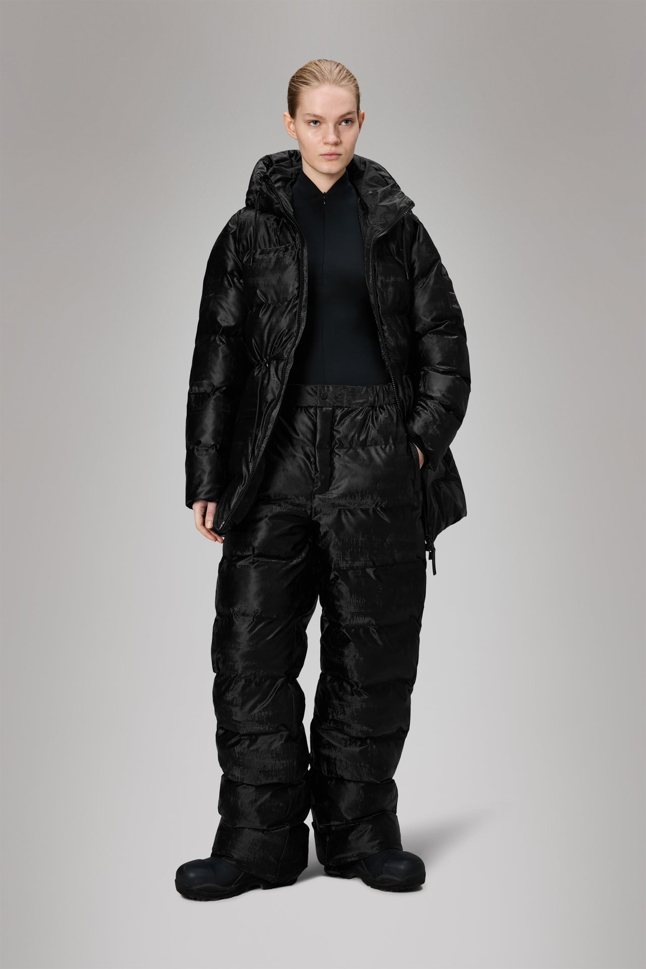 Veste longue matelassée Alta à cordons