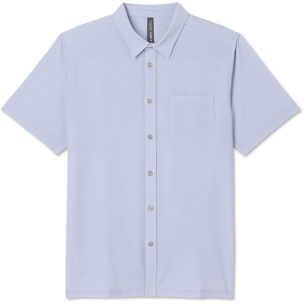 Chemise à manches courtes et boutons sur le col