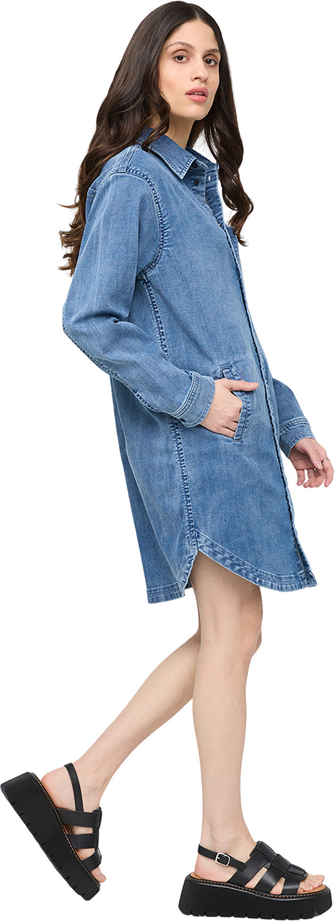 Robe chemise Performance Denim Lite