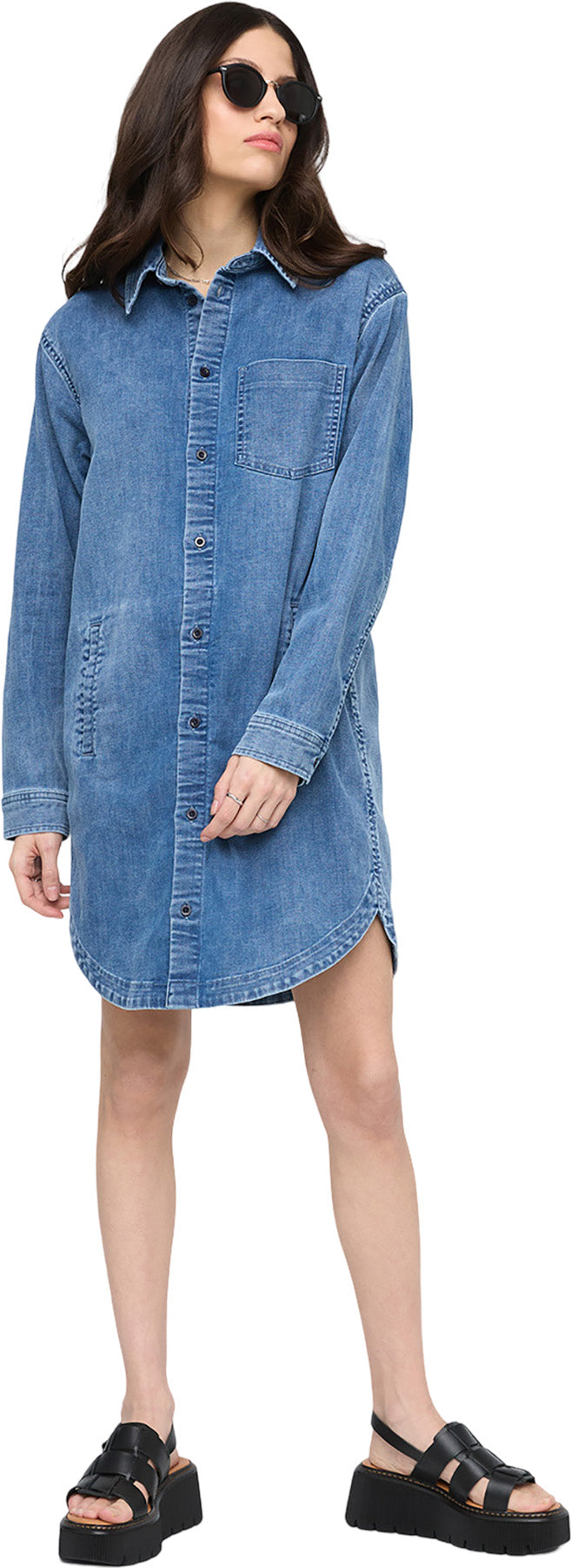 Robe chemise Performance Denim Lite