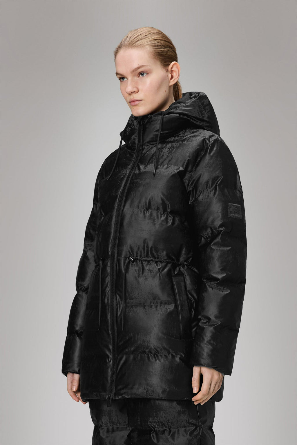 Veste longue matelassée Alta à cordons