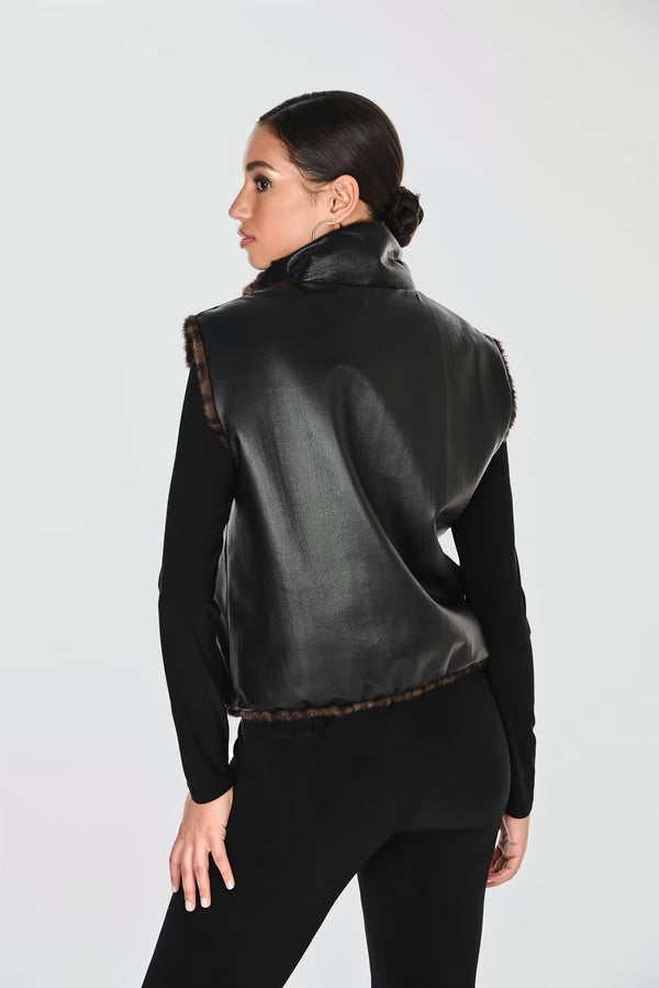 Gilet réversible à fermeture