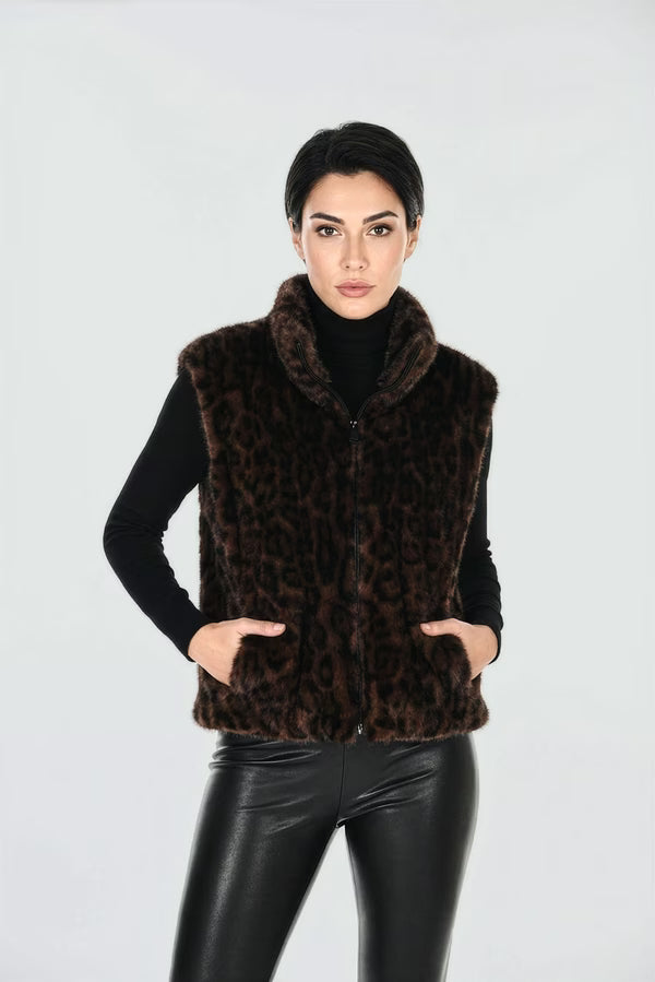 Gilet réversible à fermeture
