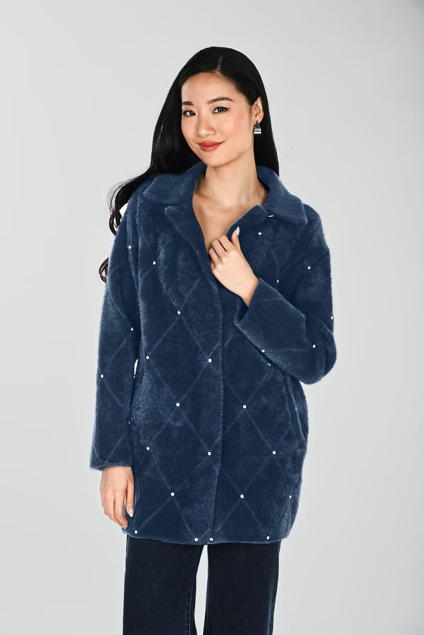 Manteau hiver col fourrure