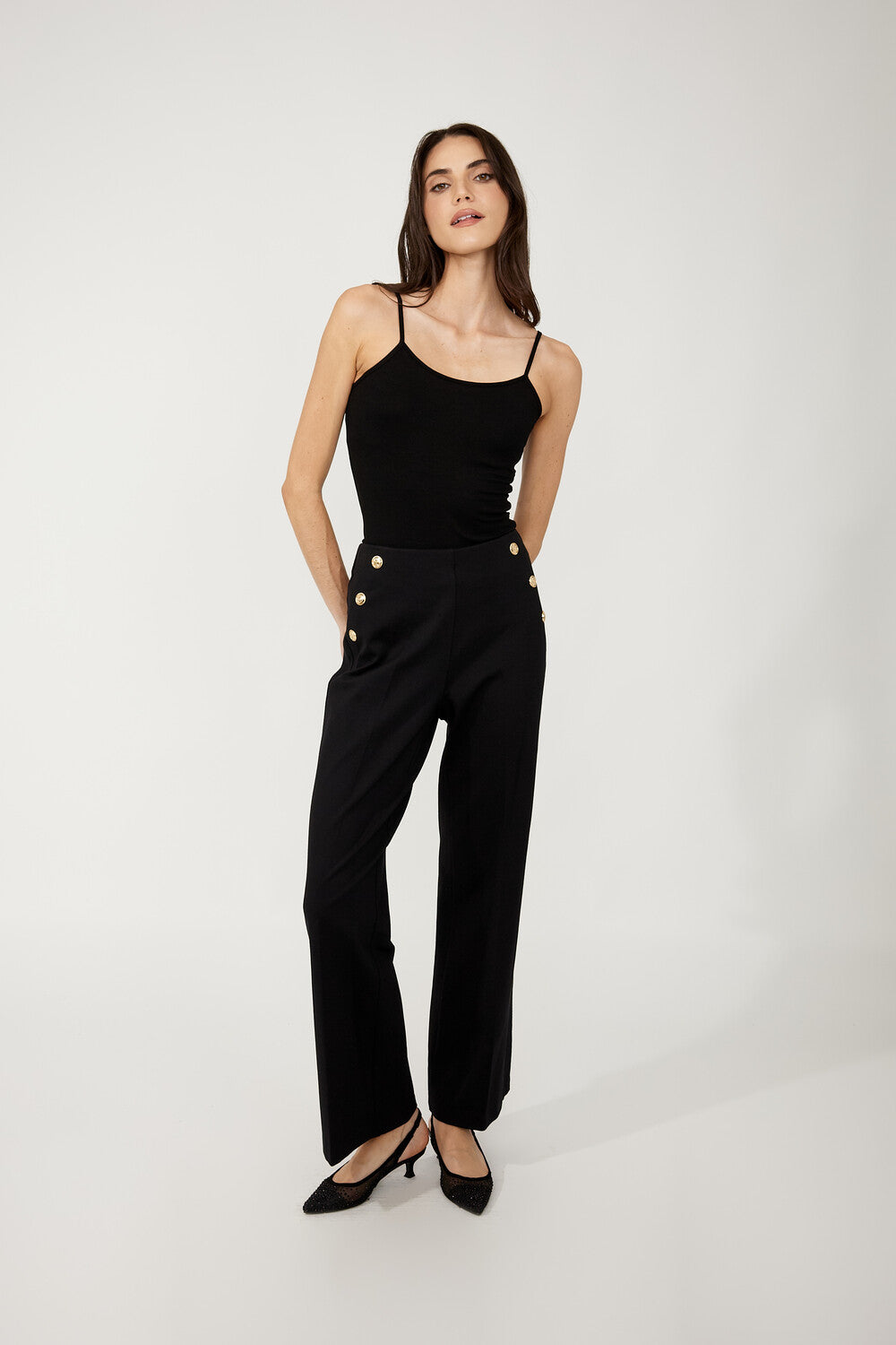 Pantalon taille haute formels