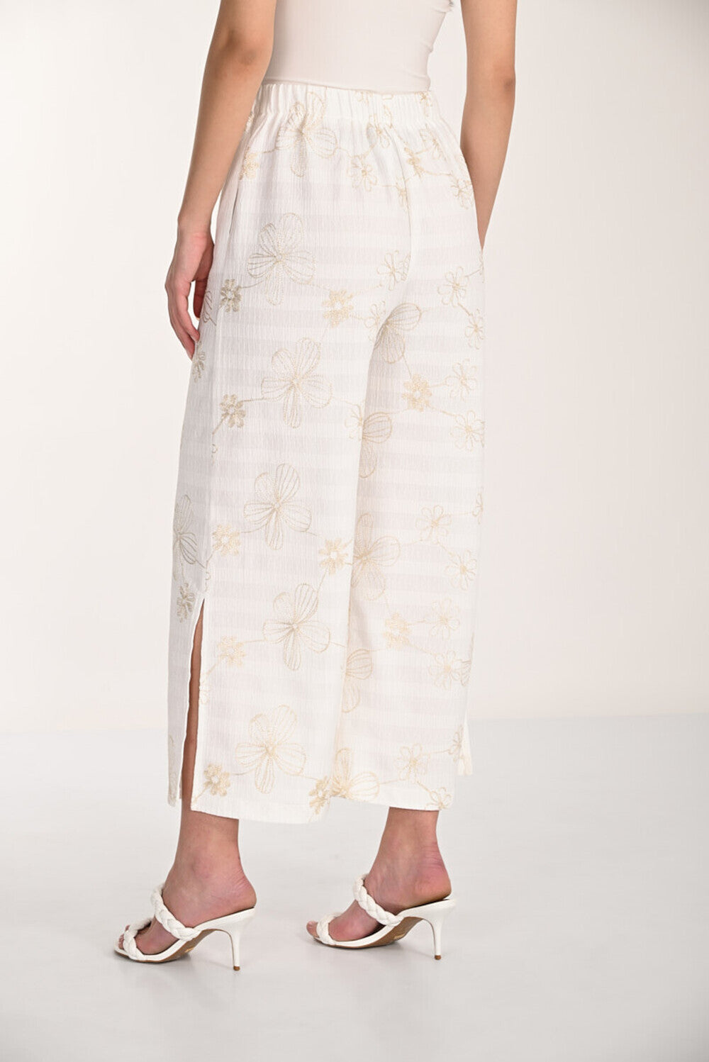 Pantalon fleuri détendu