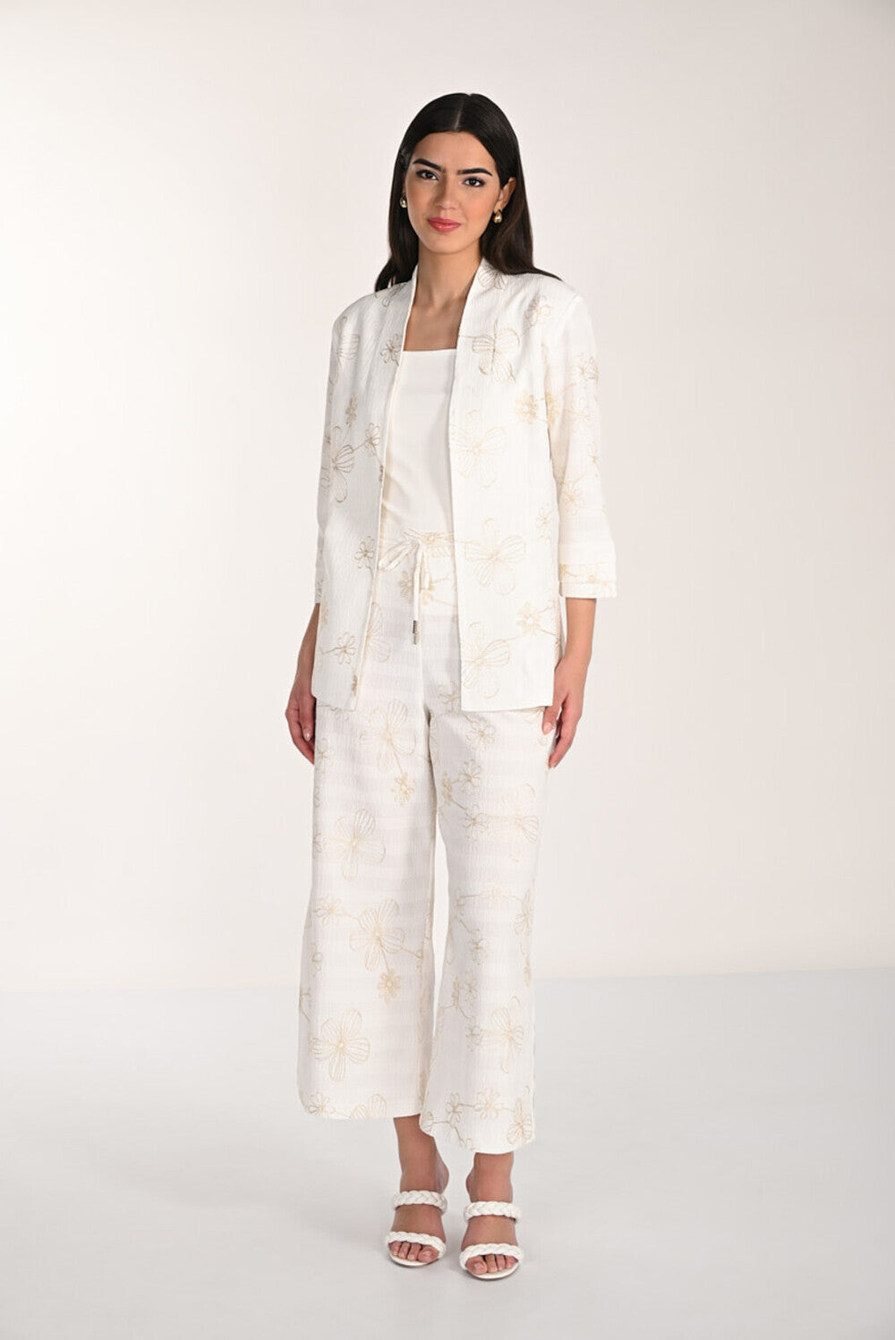 Pantalon fleuri détendu