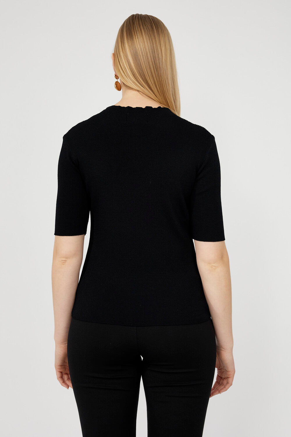 Pull col montant pailleté