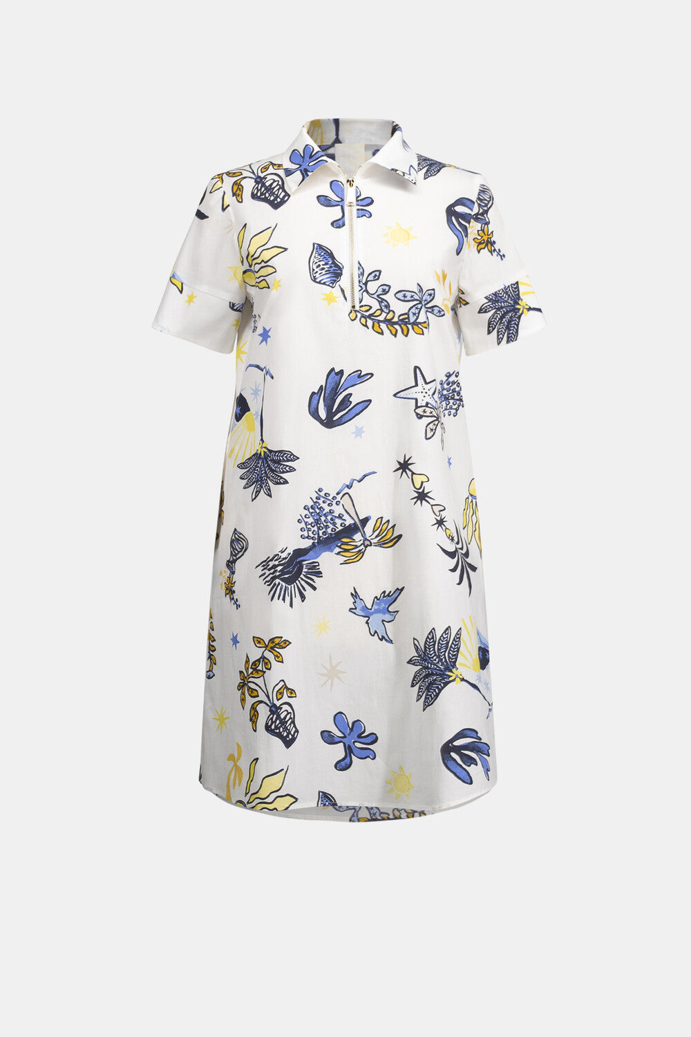 Robe chemise florale décontractée