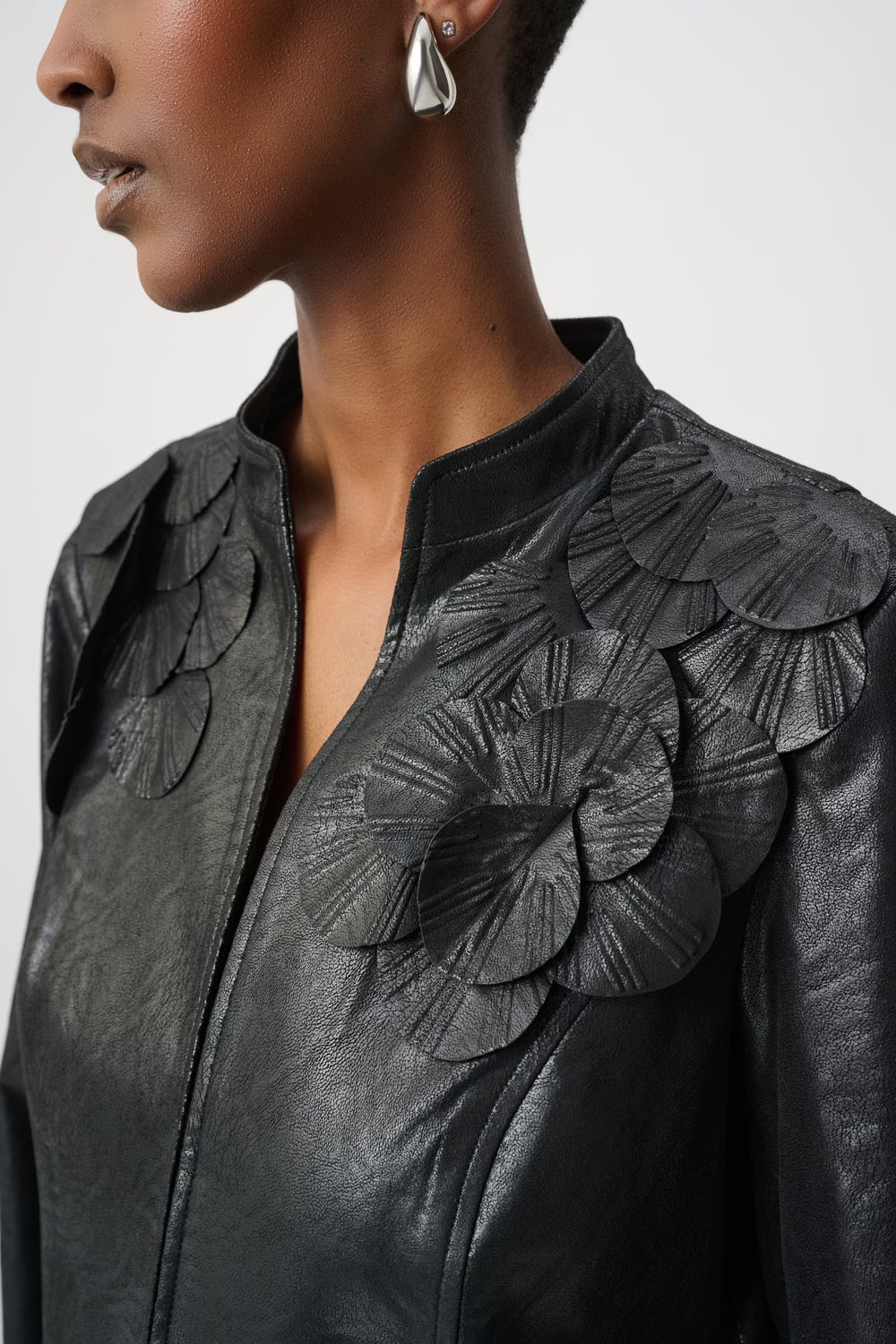 Veste en cuir Élégante