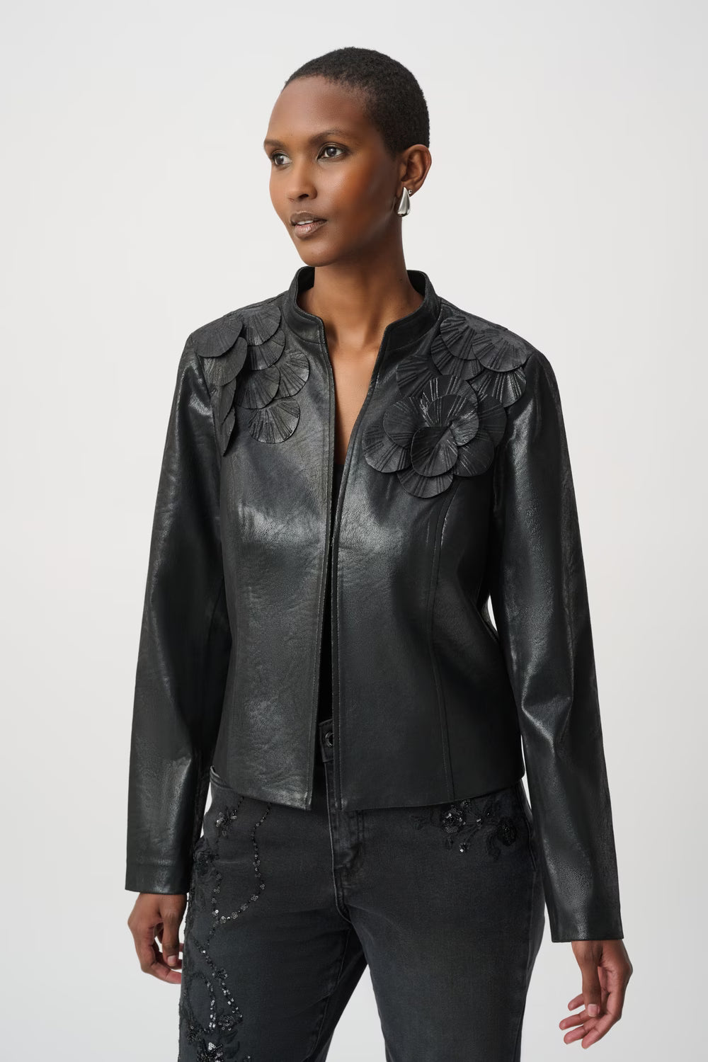 Veste en cuir Élégante