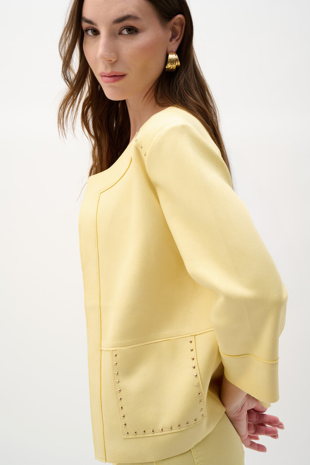 Veste mi-longue boutonnée