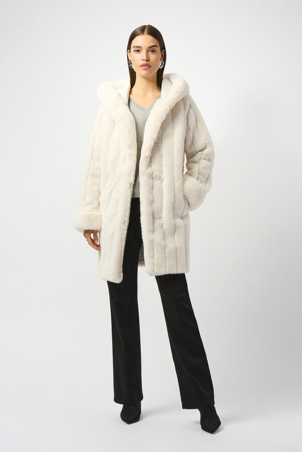 Manteau col longueur hanche