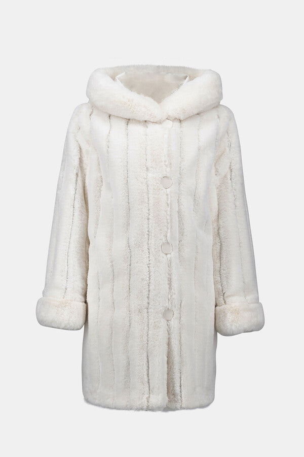 Manteau col longueur hanche