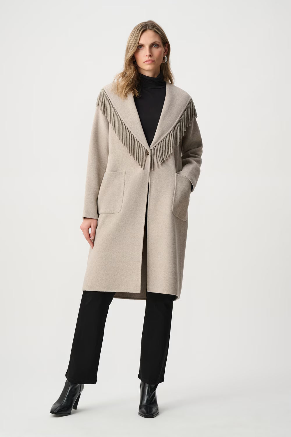 Manteau mi-cuisse mélangé
