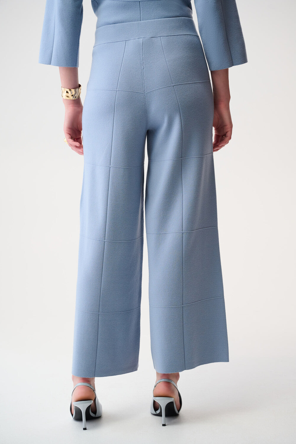 Pantalon taille haute ceinturé