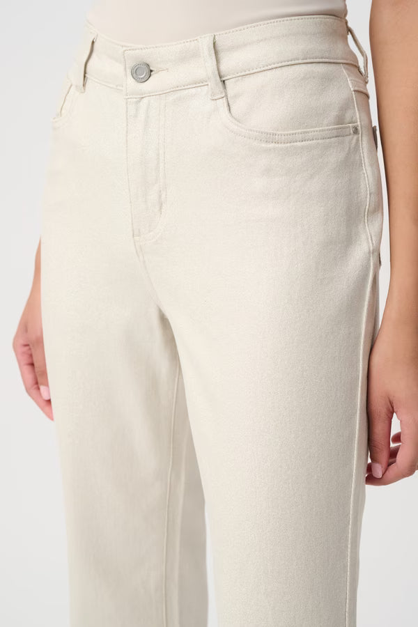 Pantalon slim taille moyenne