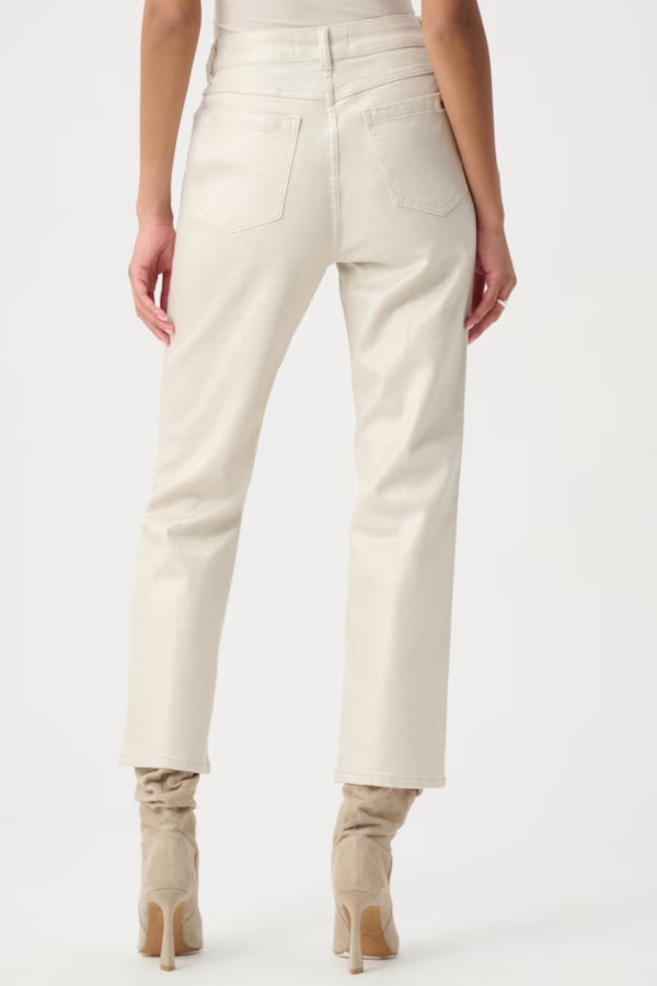 Pantalon slim taille moyenne