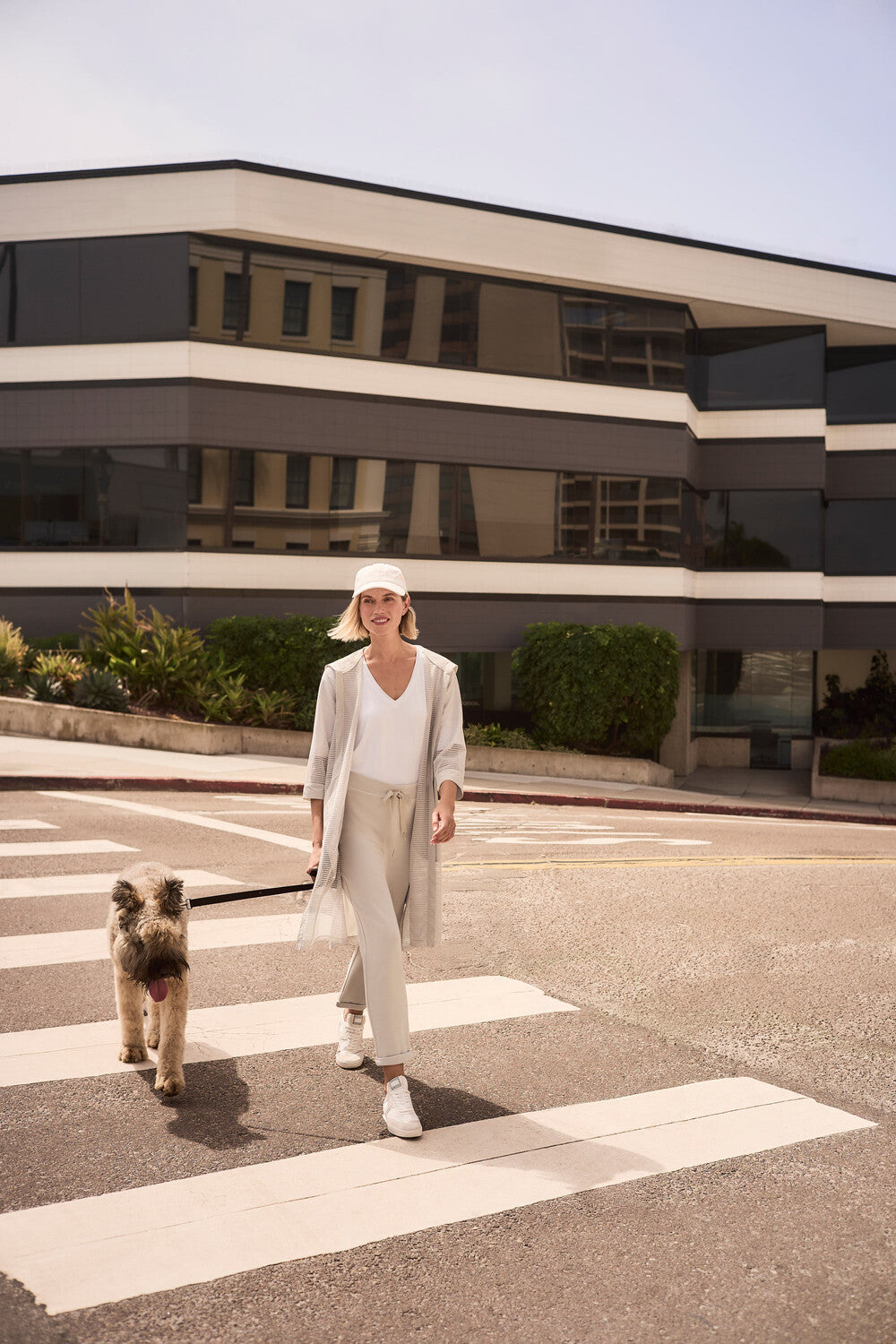 Pantalon décontracté taille moyenne