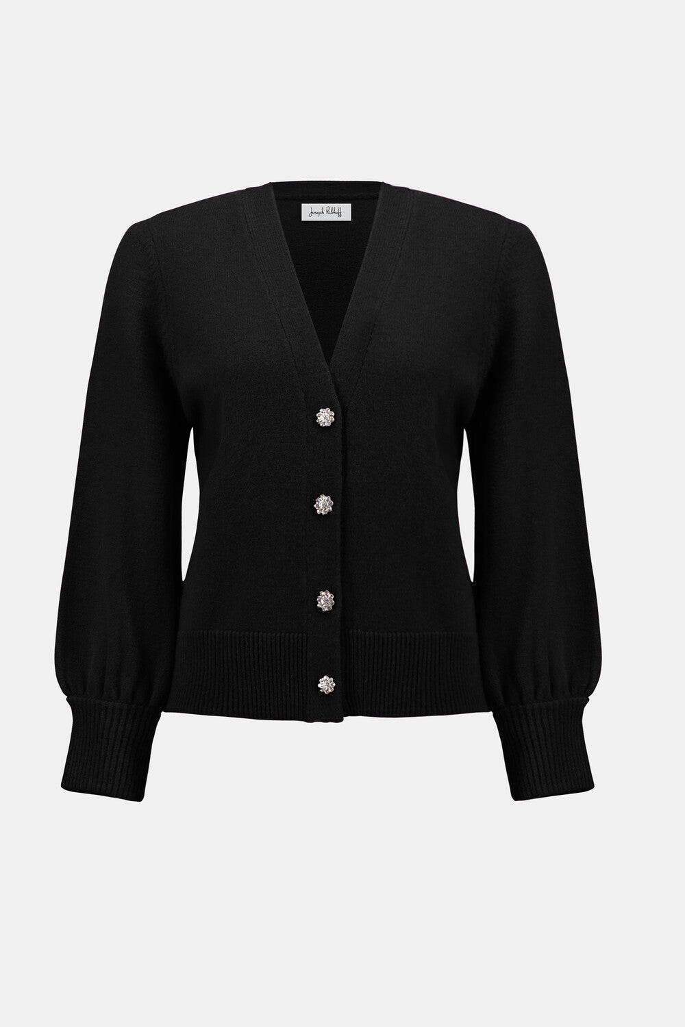 Blouse col en v à manches bouffantes