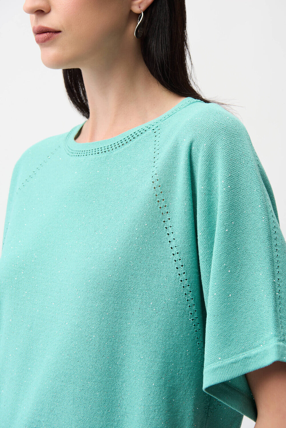 Pull bijou à col rond