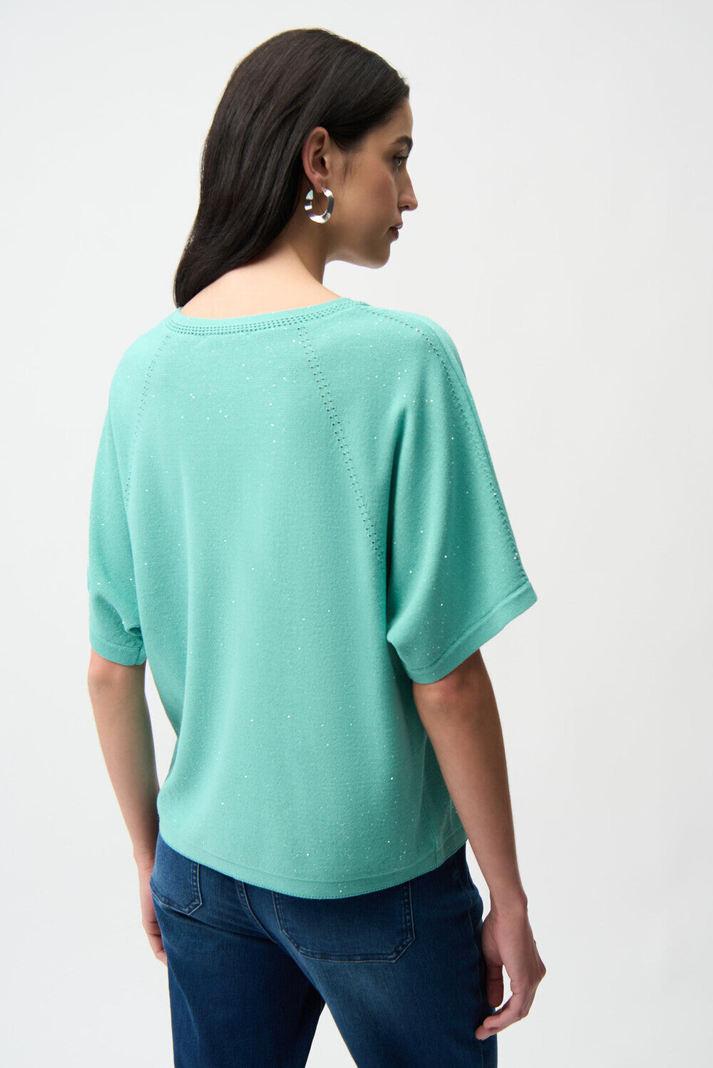Pull bijou à col rond