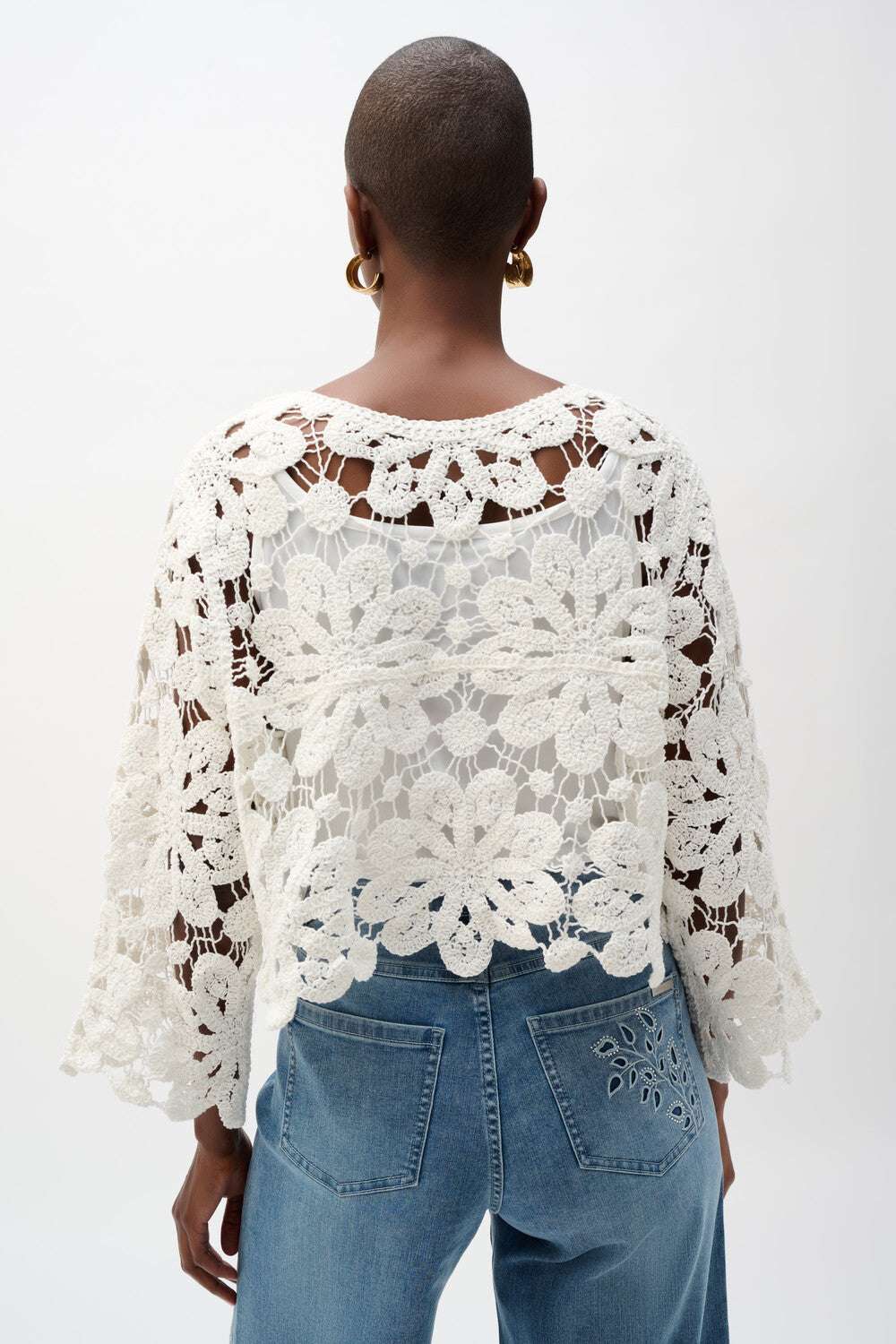 Cardigan carré au crochet