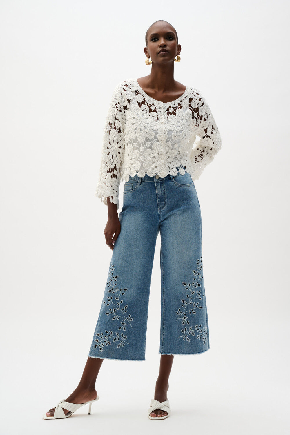 Cardigan carré au crochet