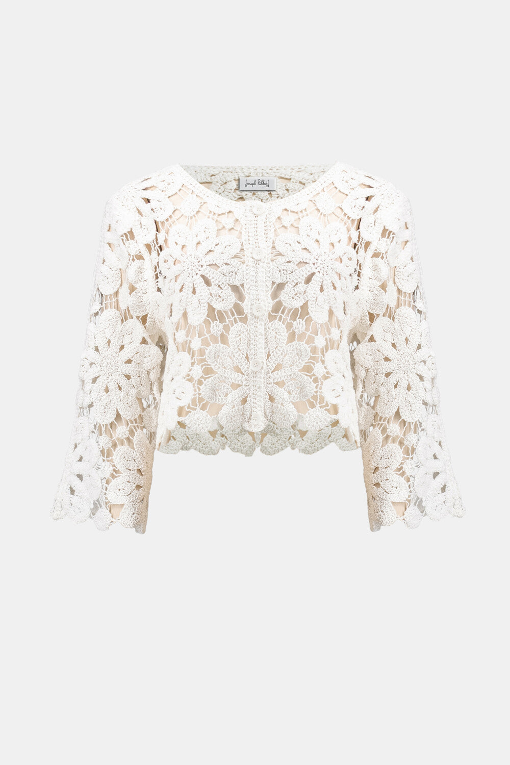 Cardigan carré au crochet